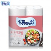 미래생활 잘풀리는집 치킨타월 150매x4롤(번들포장)