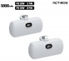 [엑티몬]PD20W일체형보조배터리5000mah C타입,8P