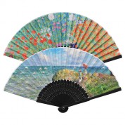 오죽실크천 흑선(독판) 전통부채
