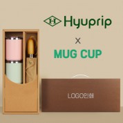 협립 3단60엔티크 고밀도 완전자동우산 +로하스 머그컵2P-세트