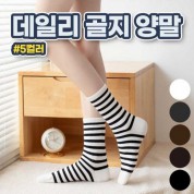 다올 알록달록 데일리 골지양말 P2520